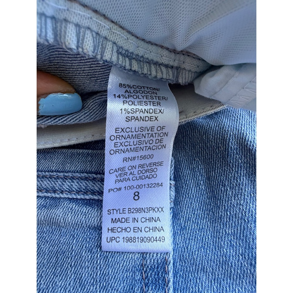 Democracy Ab Solution Tech Straight Leg Jeans Womens 8 Blue EUC Stretch Denim - Picture 4 of 8